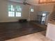 Spacious living room with hardwood floors and stairs at 5364 Cedar Rock Dr, Stonecrest, GA 30038