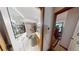 Bathroom with shower/tub combo, vanity, and mirror at 1720 Mount Carmel Rd, Mcdonough, GA 30253