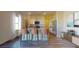 Modern kitchen features stainless steel appliances and an island with seating at 2489 Argento Cir, Dacula, GA 30019