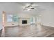 Spacious living room with fireplace and hardwood floors at 443 Creekwood Pass, Dallas, GA 30157