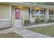 Front door entrance with steps and walkway at 443 Creekwood Pass, Dallas, GA 30157