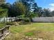 Fenced backyard with a grassy area and some plantings at 300 Redford Trl, Stockbridge, GA 30281