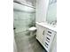 Bathroom with white vanity and a shower at 300 Redford Trl, Stockbridge, GA 30281