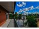 Private balcony with city views and sliding glass doors at 525 Parkway Ne Dr # 220, Atlanta, GA 30308