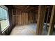 Under construction bedroom with exposed framing at 879 Edwin Nw Pl, Atlanta, GA 30318