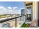 Private balcony with city views and artificial turf at 270 17Th Nw St # 2410, Atlanta, GA 30363