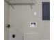 Laundry area with shelving and hookups for washer and dryer at 2895 Springfield Ct, Atlanta, GA 30349