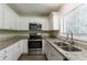 Modern kitchen featuring granite countertops and stainless steel appliances at 2895 Springfield Ct, Atlanta, GA 30349
