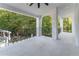 Private balcony overlooking wooded backyard at 3915 Muirfield Sq, Duluth, GA 30096