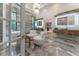Spa-like bathroom with marble floors, soaking tub, and walk-in shower at 3915 Muirfield Sq, Duluth, GA 30096