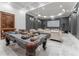 Game room featuring a pool table and home theater at 3915 Muirfield Sq, Duluth, GA 30096