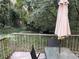 Deck overlooking a wooded backyard at 207 Howell Dr, Atlanta, GA 30331