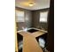 Bedroom with dark hardwood floors and gray walls at 207 Howell Dr, Atlanta, GA 30331