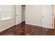 Spacious bedroom featuring hardwood floors and ample closet space at 4110 Summer Wood Dr, Snellville, GA 30039