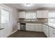 Modern kitchen with white cabinets, granite counters, and stainless steel appliances at 2362 Manor Ave, Atlanta, GA 30344