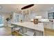 Modern kitchen with large island and stainless steel appliances at 5255 Buice Rd, Alpharetta, GA 30022