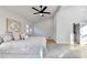 Large main bedroom with hardwood floors and ensuite access at 5255 Buice Rd, Alpharetta, GA 30022