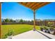 Covered patio with concrete flooring and a view of the backyard at 2650 Inshore Dr, Cumming, GA 30041