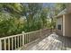 Deck overlooking wooded area, perfect for relaxing at 4930 Longridge Dr, Villa Rica, GA 30180