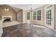 Bright breakfast nook with tile floor and access to backyard at 4930 Longridge Dr, Villa Rica, GA 30180