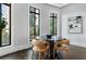 Elegant dining area with round table and modern chairs at 3376 Peachtree Rd # 1, Atlanta, GA 30326