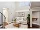 Cozy living room with a couch, coffee table, and wood floors at 1078 Piedmont Ne Ave # 106, Atlanta, GA 30309