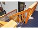 Exterior deck stairs leading to a back door and additional outdoor space at 5111 Manitou Way, Stone Mountain, GA 30087