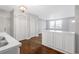 Modern kitchen with white cabinets and stainless steel appliances at 398 Cologne Se Dr, Atlanta, GA 30354