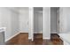 Entryway with hardwood floors and access to laundry at 398 Cologne Se Dr, Atlanta, GA 30354