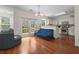 Kitchen with white cabinets, stainless steel appliances, and breakfast bar at 1812 Beckley Nw Pl, Kennesaw, GA 30152