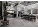 Elegant dining room with marble table and modern chairs at 612 Saint Christopher Ln, Ellenwood, GA 30294