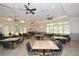 Community room with tables, chairs, and large windows at 418 Laurel Spring Ct, Canton, GA 30114
