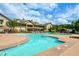 Resort-style pool with large deck and clubhouse at 418 Laurel Spring Ct, Canton, GA 30114