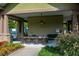 Covered patio with table and chairs at 418 Laurel Spring Ct, Canton, GA 30114
