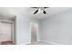 Spacious bedroom with walk-in closet and ceiling fan at 390 17Th Nw St # 4012, Atlanta, GA 30363