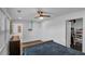 Spacious bedroom with a ceiling fan and ensuite bathroom at 287 Church St, Dacula, GA 30019