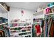 Large walk-in closet with shelving and hanging space at 287 Church St, Dacula, GA 30019