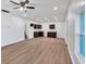 Open living space with kitchen and hardwood floors at 5361 N Main St, Acworth, GA 30101