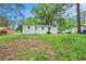 House backyard with green grass and trees at 408 Belgarde Place Se, Atlanta, GA 30354