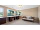 Bright home office features built-in desks and lake views at 7149 Burnside Ct, Villa Rica, GA 30180