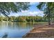 Peaceful lake view with a sandy shoreline at 7149 Burnside Ct, Villa Rica, GA 30180