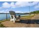 Serene lakefront view with lush green grass at 7149 Burnside Ct, Villa Rica, GA 30180