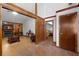 Entryway with wood floors, high ceilings, and views into the living room at 5934 S Deshon Ct, Lithonia, GA 30058