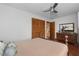 Spacious bedroom with hardwood floors and large closet at 5934 S Deshon Ct, Lithonia, GA 30058