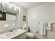 Clean bathroom with updated vanity and tile at 7350 Ono Rd, Palmetto, GA 30268