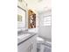 Updated bathroom with subway tile, a modern vanity, and a walk-in shower at 7350 Ono Rd, Palmetto, GA 30268