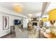 Spacious basement with a fireplace, seating area, and large TV at 7350 Ono Rd, Palmetto, GA 30268