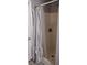 Clean shower with a ruffled shower curtain at 115 Elberta St, Mcdonough, GA 30253