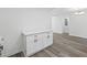 White kitchen cabinets and quartz countertops in the kitchen area at 3563 Denby Dr, Snellville, GA 30039