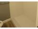 Clean shower with white subway tile and neutral flooring at 890 Mcwilliams Se Rd, Atlanta, GA 30315